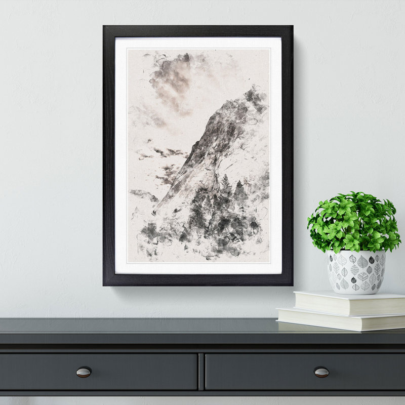 Magnitude of Yosemite - Picture Frame Painting Print, 33cm H x 24cm W x 2cm D, Black Framed