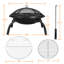 Foyer pliable pour barbecue Bonfire Panaca