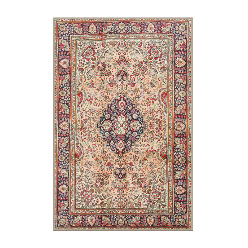 Tapis oriental mauve / crème Abdirahman, Rectangle 8 pi x 10 pi