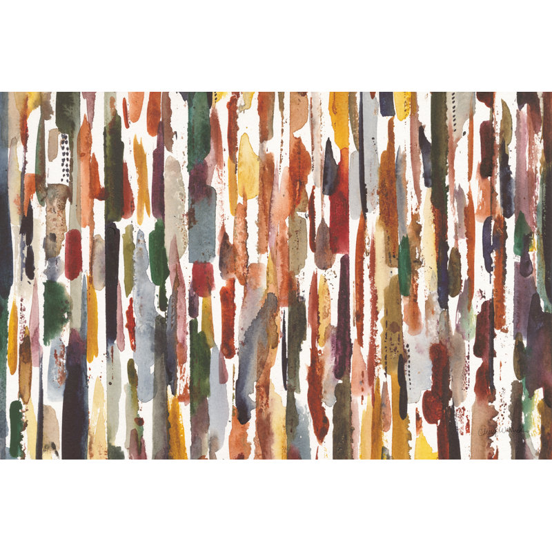 «Strata I» par Cheryl Warrick - reproduction, H 8 po x l 12 po, Toile tendue
