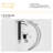Matt Black Bathroom Sink Faucet 6" - Stainless Steel 304 Construction Sleek And Modern Style Single Handle For Easy Water Management Ideal Residential Bathrooms Design Convenient Control-124242013