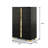 Lillestrom Contemporary Chest, Black/Gold-1052084501