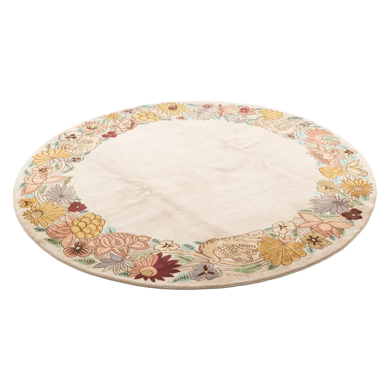 Round Jacoby Light Gray Rug