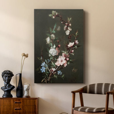 Vintage Floral Print LXXVIII -Custom Wrapped Gallery Cavas