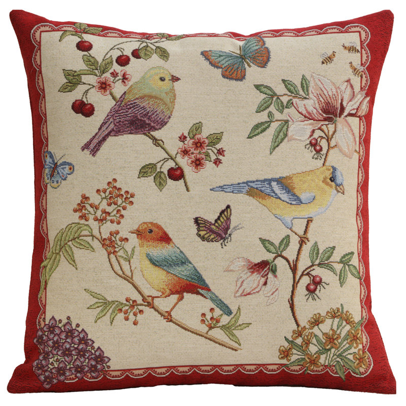 Birds On Branches Cushion Cover
