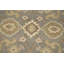 Tapis carré gris en laine gris Oushak