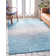 Tapis intérieur / extérieur bleu abstrait Datto