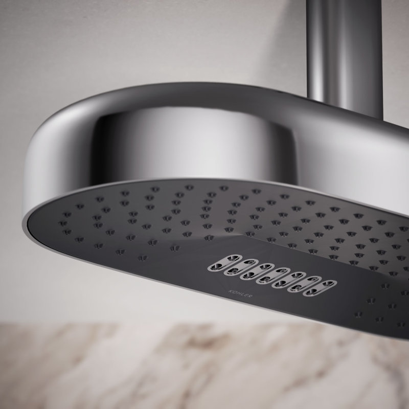 Statement 18" 2.5 GPM Oblong Rainhead, Polished Chrome