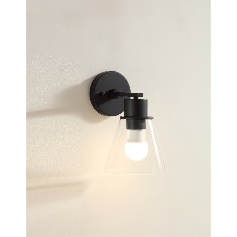 Single Wall Lamp, Matte Black