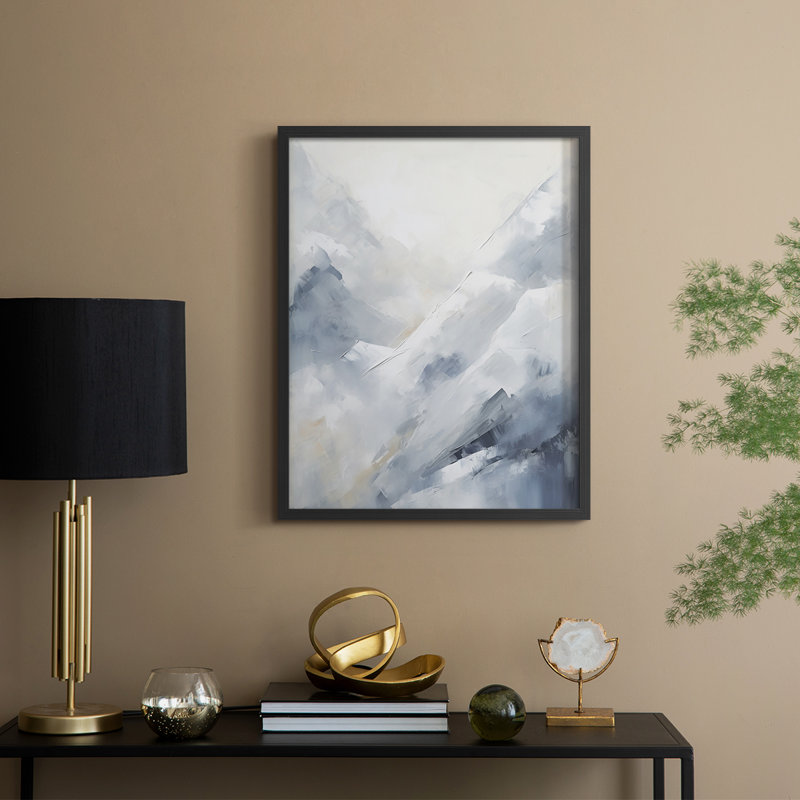 Paysages de la série CC XXVII - reproduction encadrée de qualité supérieure - prête à être accrochée - aucun clou requis