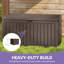 Boîte de rangement verrouillable en résine résistante à l'eau 44 gallons l 90 po-114800861