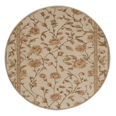 Washable Country Rose Sprays Farm Area Rug