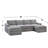 Bajro Upholstered U-Shaped Sectional-1971831633
