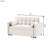 Jashlyn Velvet Convertible Loveseat,Sofa bed for Small Spaces Apartments-492281176-508054063