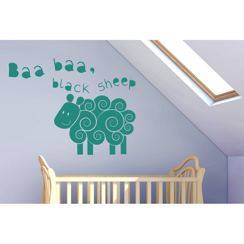 Animals Non-Wall Damaging Wall Decal, Aqua Green