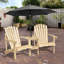Fir Outdoor Adirondack Chair With Table