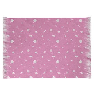 Tapis rose à motif de l'espace Mcguigan
