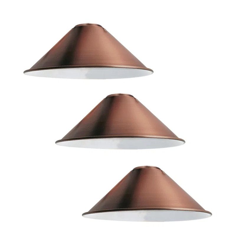 Veltri 10 cm H Bowl Pendant Shade ( Uno ), Copper/White