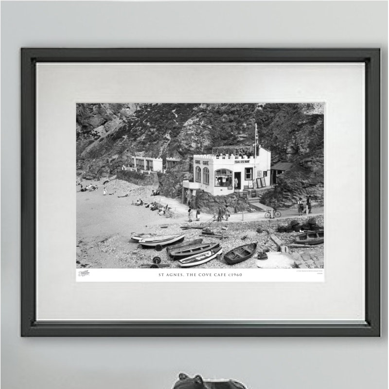 St Agnes, The Cove Cafe C1960 by Francis Frith - Single Picture Frame Print, 60cm H x 80cm W x 2.3cm D