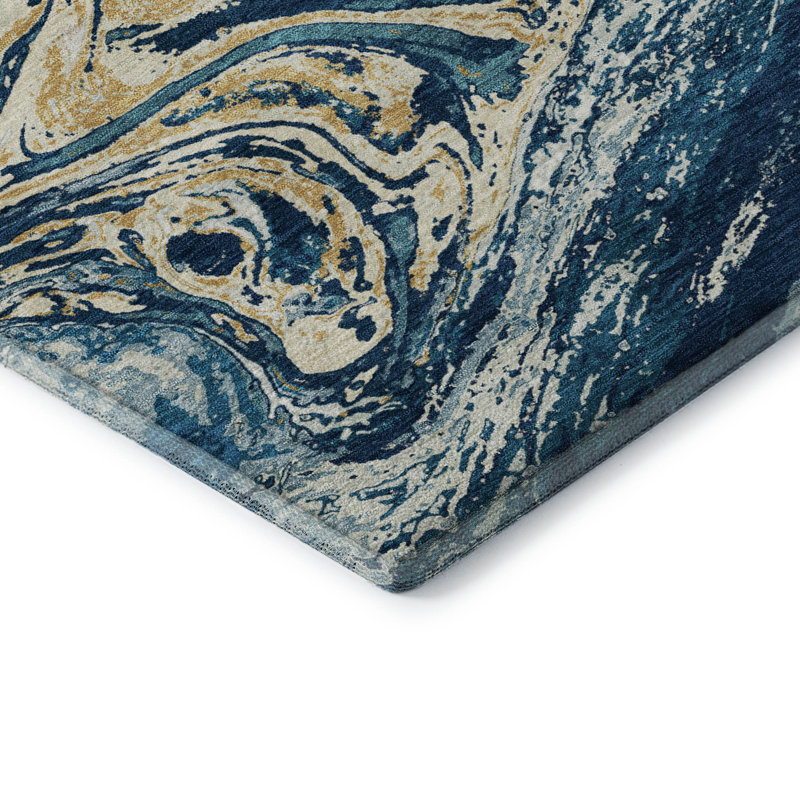 Premium Machine Washable Cossette AMF1061 Abstract Rug, Rectangle 10' x 14'