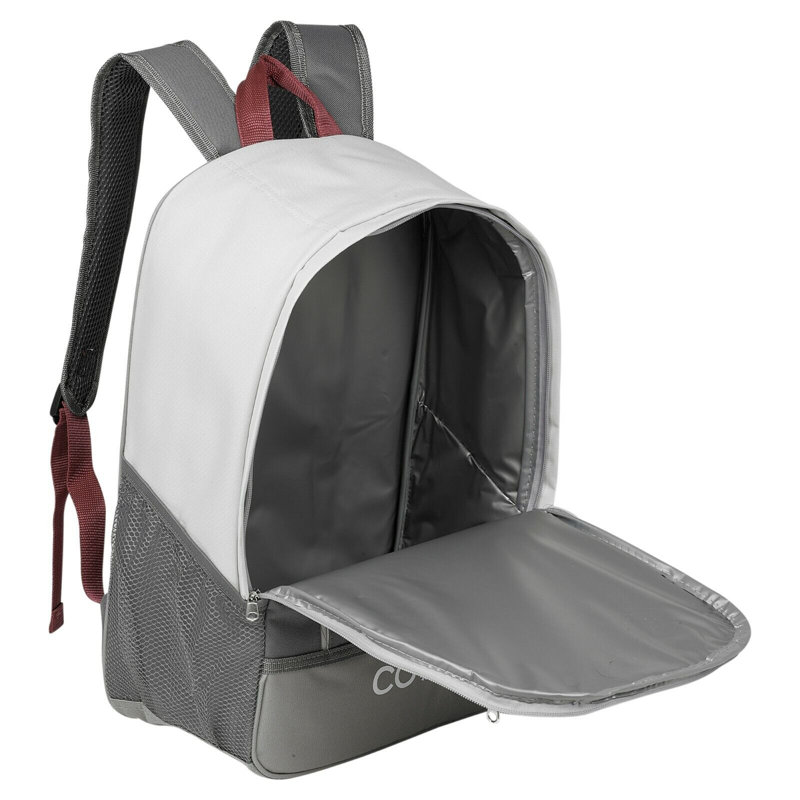 Grey/White/Red, 20L  45Cm 10/20L Insulated Cooler Rucksack Camping Bag