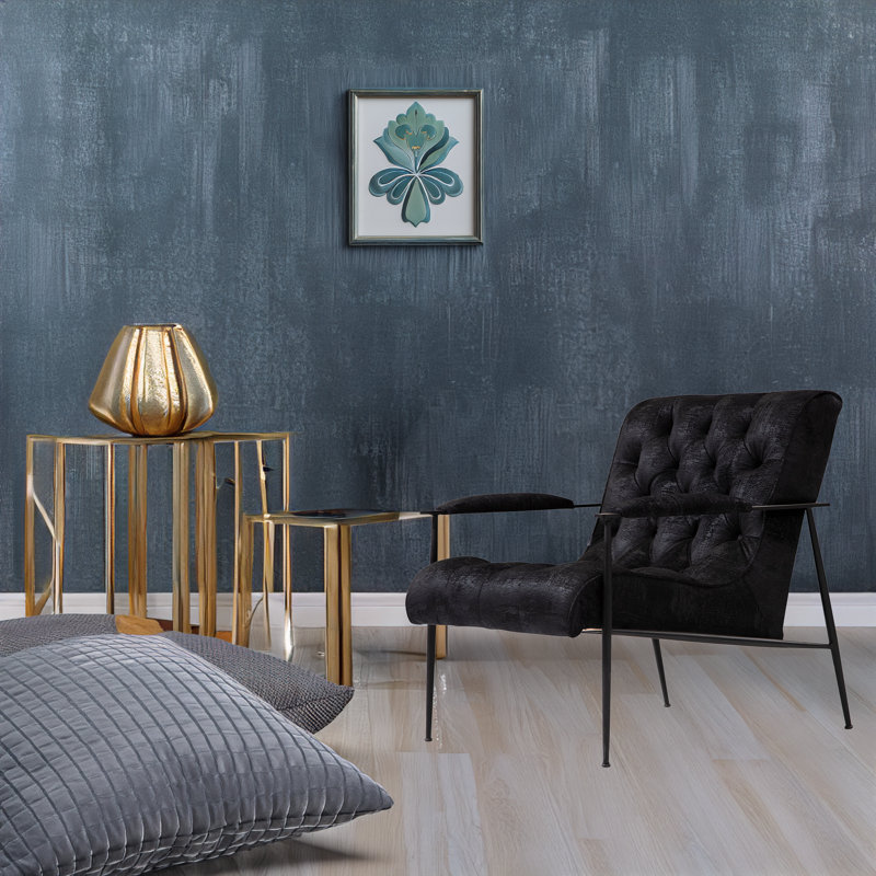 Metal Legs Wing Chair