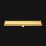 24" Modern Shower Linear Drain Polished Gold