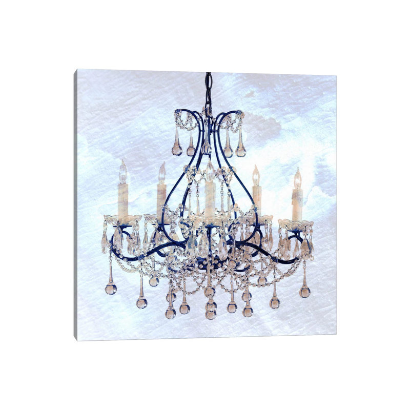 Frosted Chandelier - No Frame Print on Canvas, 66.04 cm H x 66.04 cm W x 1.91 cm D