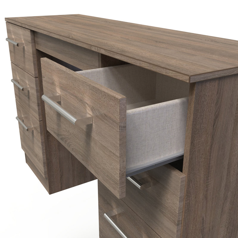 Fully Assembled Ingram Dressing Table, Darkolino Oak