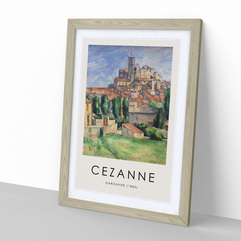 Gardanne Vol.2 by Paul Cezanne - Single Picture Frame Print, Oak Framed, 48cm H x 36cm W x 2cm D