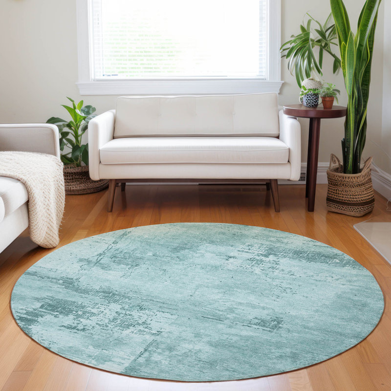  Machine Washable Indoor/Outdoor Chayden ACN1062 Rug, Round 8'