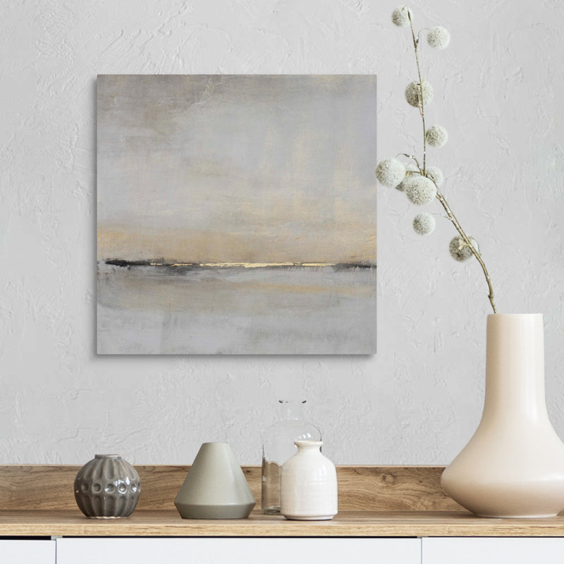 «Horizontal Flow II» par Tim O'Toole - Peinture sur toile, Toile tendue, H 16 po x l 16 po, Sans cadre