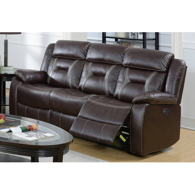Adler 80'' Faux Leather Power Reclining Sofa