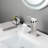 Luxury Bathroom Sink Tap, Single Lever, Brushed Nickel, Stainless Steel, & Accredited Flow Faucet , Handle, Assembly-124241814
