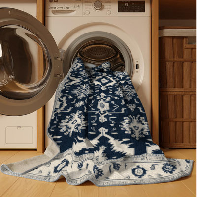 Tapis gris lavable à la machine