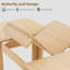 63"-86.6" Extendable Farmhouse Dining Table for 6-10 - Large Rectangular Table with Sturdy Wooden Frame, for Dining Room & Kitchen-129908446