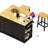 3 Kitchen Island With Slow-Close Hinges, Spice Rack, And Towel Rack For Functionality
