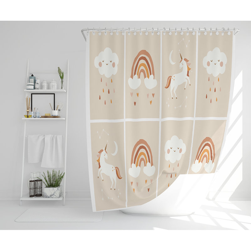 Ellagh 13 Piece Polyester Shower Curtain Set