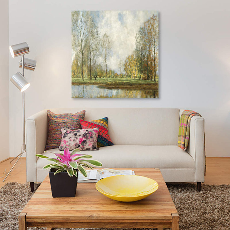 «Down by the Water I», reproduction sur toile, H 18 po x l 18 po x P 1,5 po, Pas de tapis, Toile tendue