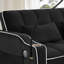 Fauteuil inclinable polyvalent à double siège pliable, canapé-lit confortable en velours avec poches latérales, port USB, support pour téléphone pivotant, cendrier et dossier réglable-136289762