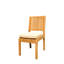 Ensemble de salle à manger 7 pièces en bois de teck de qualité A: table ronde de 72 po et 6 chaises sans accoudoirs Maldives # 11ML1700-112322248