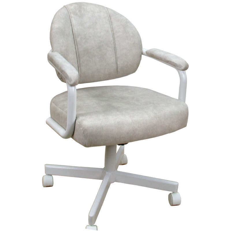 Jurre Arm Chair Dining Chair, White, Outlier Stucco