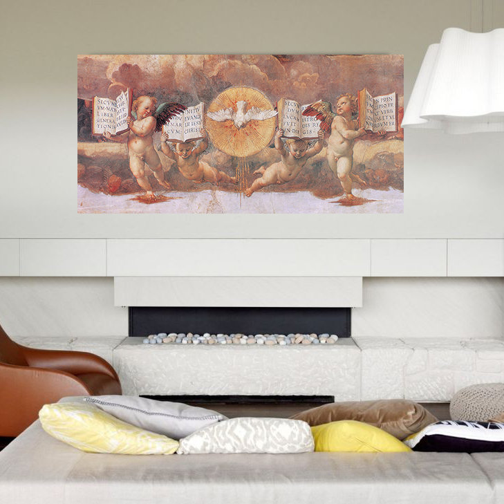 Raffaello - No Frame Print on Wood, 48cm H x 100cm W x 1.8cm D