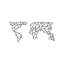 Accessoire mural décoratif en métal, finition noire, 33,5 po x 67 po | 100% métal, épaisseur: 0,08 pouce | Fixation murale facile avec pièce arrière | Décoration élégante pour le salon, le bureau et plus encore-796714877-796714875