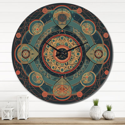 Horloge murale géométrique moderne Sacred Mystery