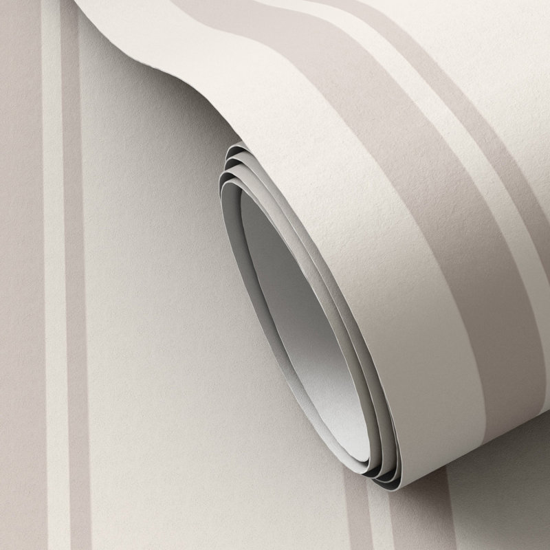 Striped Terralon Wallpaper Roll by Getty Images, Gray II