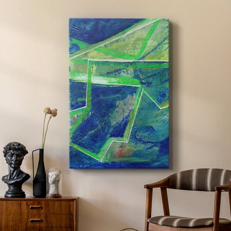 GeometricInCoolI - galerie Cavas sur mesure, H 12 po x l 8 po