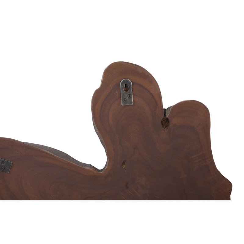 Teak Slice Wall Décor, Lg, Dark Gray