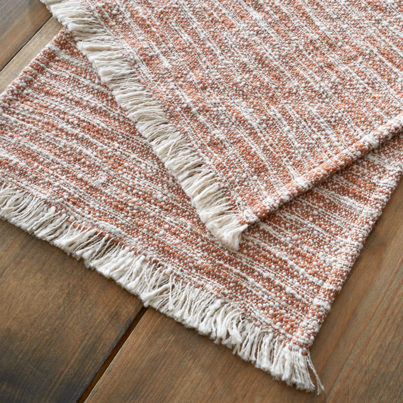 Cotton Abstract Rectangle Placemat, Terracotta