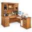 Huntington Oxford 69" W Left L-Shape Executive Desk with Hutch Top